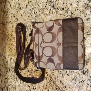NWOT Coach Jacquard Signature Crossbody Bag